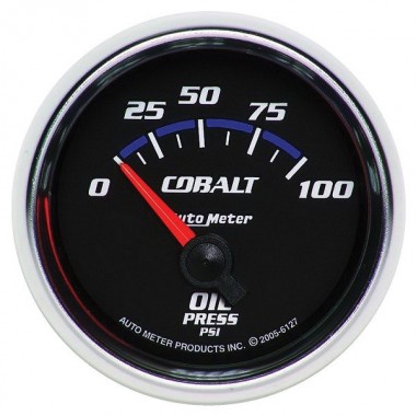 Autometer reloj de presion de acete 0-100psi Cobalt
