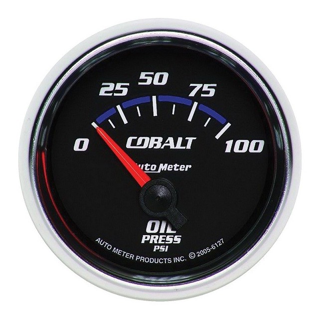 Autometer reloj de presion de acete 0-100psi Cobalt