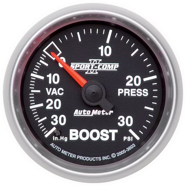 Autometer reloj de presion de turbo Sport Comp 2