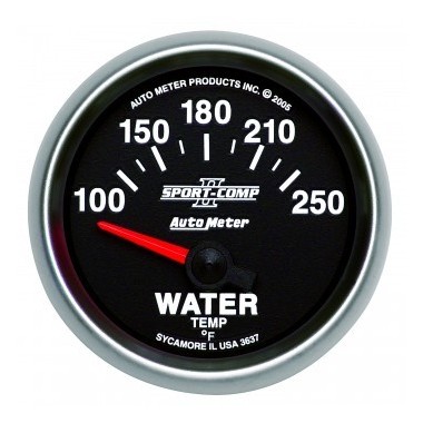 Autometer reloj de temperatura de agua Sport Comp 2