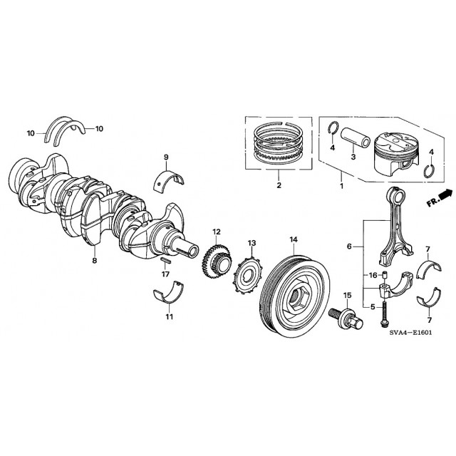 HONDA OEM kit de piston K20