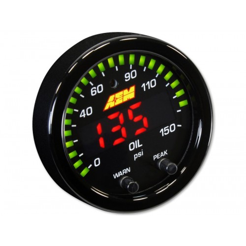 AEM reloj de presion de aceite 0-150psi X SERIES
